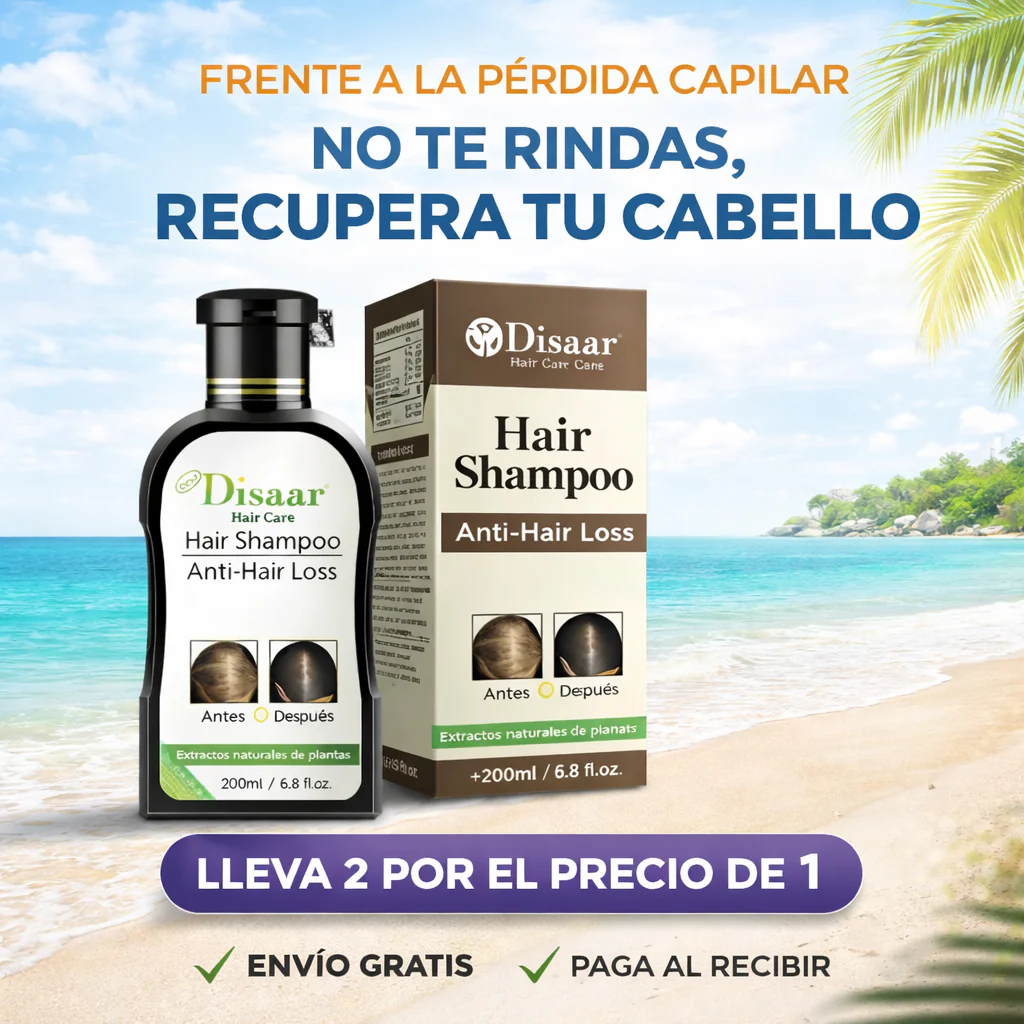 Shampoo Anticaida 2x1 - Detén la caída del cabello desde el primer lavado